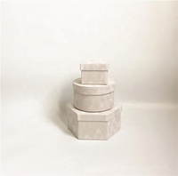 Coffret en velours de haute qualité, combinaison de formes multiples, ensemble de 3 pièces, boîte cadeau d'anniversaire, boîte à fleurs en velours pour la Saint-Valentin