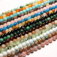 Günstige Heilperlen Natürliche Edelsteinperlen Lose 6 8 10mm Runde Steinperlen für Schmuckherstellung