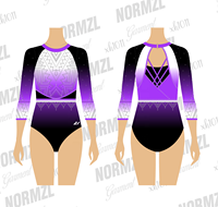 Justaucorps de gymnastique et de danse de haute qualité, brillant, orné de strass, par sublimation, pour la scène