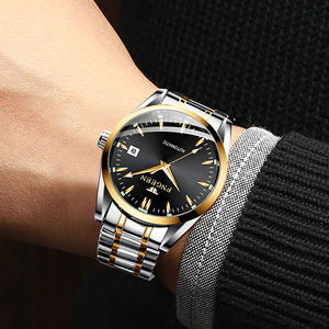 Montre-bracelet mécanique automatique Calendar Blue Nail, cadran ajouré, 41 mm, aiguilles, bracelet en acier inoxydable, résistance à l'eau 30 m, pour homme - Product Image 3