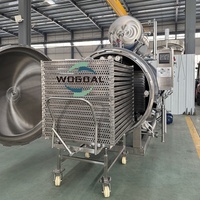 Nouvelle autoclave horizontale à vapeur pour la stérilisation des aliments en conserve, du riz et du porridge