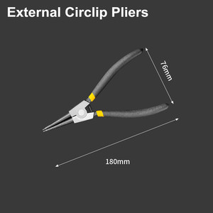 צבת טבעות YTH 7 אינץ' פנימיות/חיצוניות עם קצוות ישרים וכפופים להסרה והחזקת טבעות - Product Image 5
