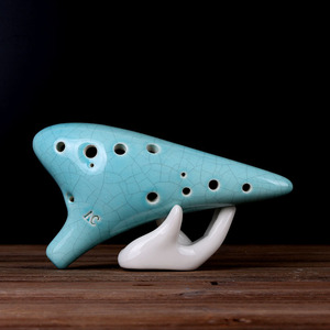 Ocarina en céramique artisanale à 12 trous, tonalité Alto C, pour débutants et enseignement scolaire, approvisionnement en gros directement de l'usine - Product Image 3