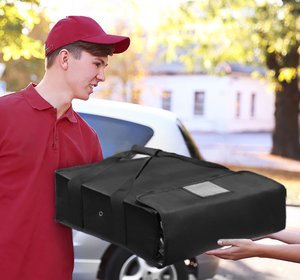 Sac de livraison de <span class=keywords><strong>pizza</strong></span> isotherme tendance, résistant à l'eau, pour les repas chauds et froids, réutilisable, porte-aliments pour la restauration - Product Image 5