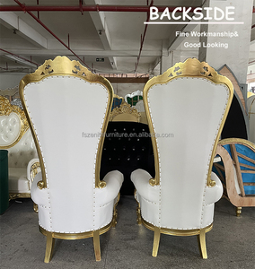 Chaise royale de luxe en diamant pour mariage et fête, chaise de roi et de reine <span class=keywords><strong>à</strong></span> dossier haut, chaise de trône rose royale <span class=keywords><strong>à</strong></span> vendre - Product Image 4