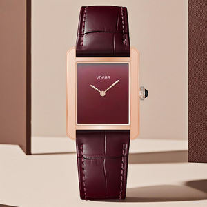 <span class=keywords><strong>Orologio</strong></span> di Lusso Classico <span class=keywords><strong>Elegante</strong></span> Quadrato con Cassa Ultra Sottile al Quarzo Impermeabile Quadrante Arabo e Loghi Personalizzati per Uomo e <span class=keywords><strong>Donna</strong></span> - Product Image 1