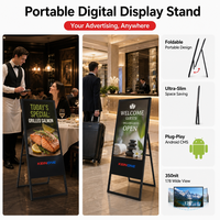 Écran tactile interactif portable KEINONE, affichage numérique 43 pouces, support d'affichage pliable pour restaurant, affichage de menu en libre-service