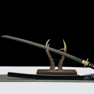 Long <span class=keywords><strong>Yin</strong></span> épée couteau de survie personnalisable en acier inoxydable lame Dragon thème pour la chasse bricolage usage industriel OEM disponible - Product Image 1
