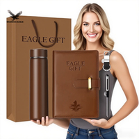 Agenda A5 Personalizada con Logotipo y Color, Impresa en Serigrafía, con Tapa Dura, Set de Regalo Promocional en Caja para Eventos y Ferias Comerciales