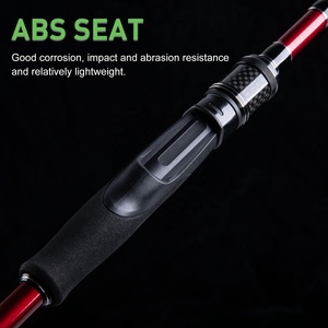 <span class=keywords><strong>Canne</strong></span> à pêche de <span class=keywords><strong>mer</strong></span> en carbone 24T 1.98m 2.1m 2.4m 2.7m avec siège de moulinet ABS EVA Grip et anneaux de guidage en céramique Conception de durabilité améliorée - Product Image 5