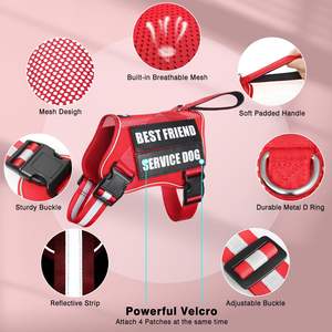 Diseño <span class=keywords><strong>de</strong></span> malla reflectante ligero Servicio <span class=keywords><strong>de</strong></span> <span class=keywords><strong>apoyo</strong></span> <span class=keywords><strong>emocional</strong></span> ajustable Arnés <span class=keywords><strong>de</strong></span> chaleco <span class=keywords><strong>para</strong></span> perros <span class=keywords><strong>para</strong></span> entrenar caminar - Product Image 2