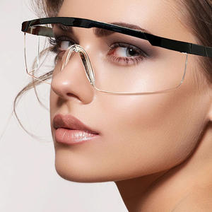 Lunettes de protection K7-2124-H, monture noire, résistantes aux chocs, pour la protection des yeux au travail - Product Image 1