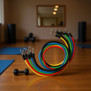 Juego de Bandas de Resistencia Multicolor de 40 Lb, Tensión Ligera, Entrenamiento de Fuerza Elástica para Fitness, Unisex, Diseño Sólido - Product Image 2