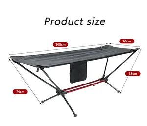 2023 The Factory Sells Well Outdoor Camping Garden Portable Hanging Bed Folding Stand Hammock