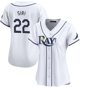 2025 Tampa Bay Home Limited Jersey女性用カスタムプラスサイズの野球シャツ刺繍ロゴ付きホワイトステッチユニフォーム - Product Image 5