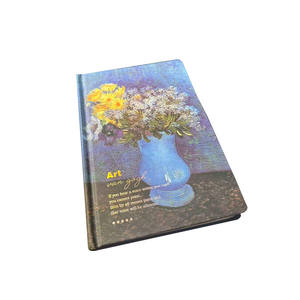 Carnet à couverture rigide écologique personnalisé avec carton et papier offset dans le style des peintures à l'huile de Van Gogh - Product Image 4