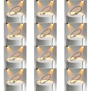 Pulsera de Cadena 925 con Diseño de Corazón y Serpiente, Broche de Árbol de Flores, Brazalete Decorativo para Mujer, Joyería, Regalo - Product Image 1