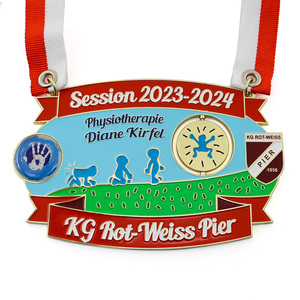 High Quality Zinc Alloy Electroplated UV Printed <b>Sports</b> Style <b>Medals</b> Safety Metal Backing Souvenir Advertising Promotion Gift - Product Image 4