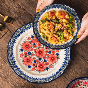 Bohemian Style Tableware Ceramic Bowl <strong>Set</strong> Fish Plates Ceramic Moroccan <strong>Dinner</strong> Plate <strong>Set</strong> High Quality Porcelain <strong>Dinner</strong> <strong>Sets</strong> - Product Image 3