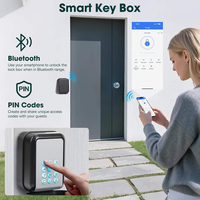Serrure électronique intelligente TTLock avec contrôle par application, boîte à clés pour la maison, petit coffre-fort numérique mural, serrure de porte