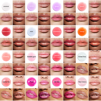 Huile à lèvres teintée effet gloss repulpant à l'acide hyaluronique et peptides, végétalienne, hydratante, baume à lèvres transparent, marque privée