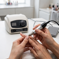 Machine à ongles électrique portable STRONG217B 65W 35000RPM avec pièce à main légère pour le polissage et le retrait du vernis gel