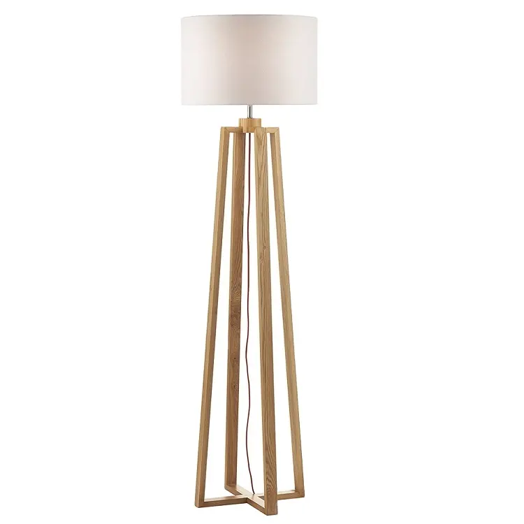 Groothandel Mode Antieke Retro Australische Houten Hotel Lobby Vloerlamp