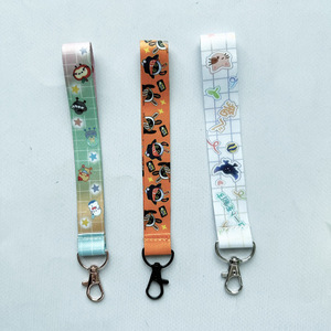 Custom Polyester Lanyards Wristlet Strap Personalized Cartoon Wrist Lanyard with Logo