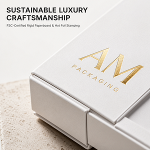Caja de Perfume Ecológica de Lujo, Empaque de Cartón Rígido, Logotipo Personalizado, Estampado en Caliente, Forro de Satén, Caja de Regalo para Cosméticos - Product Image 4