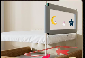 Barrière <span class=keywords><strong>de</strong></span> <span class=keywords><strong>lit</strong></span> pour bébé Vista 1,8 m <span class=keywords><strong>en</strong></span> plastique anti-collision, barrière souple - Product Image 3