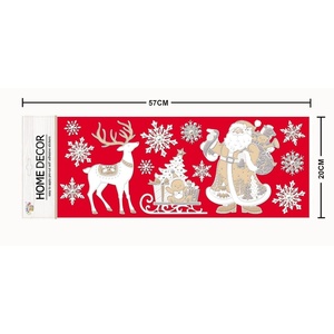 Decorazione natalizia "Babbo Natale e renna" 20x57 cm-decorazioni natalizie