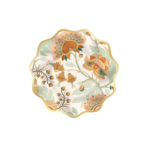 DAMAI New Styles Floral Theme Paper Plates Cup Disposable Plates Flower Party Tableware Set for <b>Tea</b> Party - Product Image 3