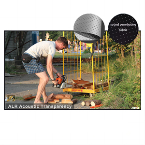 170inch tối đa âm thanh trong suốt vải/đục Màn hình cố định khung alr Bạc xám đục Màn hình máy chiếu với 4K - Product Image 1