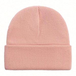 Bonnet en acrylique tricoté unisexe pour adultes, collection Automne-Hiver 2025, décontracté, chaud, anti-froid, avec logo brodé personnalisé - Product Image 3