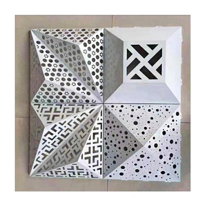 Contemporary Aluminum Curtain Wall Panels With Geometric Pattern For Building Exterior Facade Cladding - Product Image 5