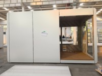 Installation Facile, Durabilité Personnalisée, Robuste, Écologique, Qualité Fiable, Tendance des Tendances : Cabine Apple avec Mur en Verre