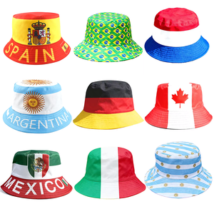Chapeau Bob Personnalisé Drapeau National Unisexe Imprimé Drapeau National Chapeau de Soleil pour <span class=keywords><strong>Voyage</strong></span>/Festivals/Fans de Sport/Été Extérieur & Tenue de Fête - Product Image 2