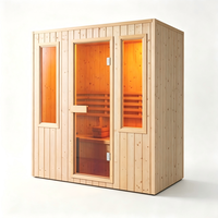Sauna intelligent de luxe avec design extérieur personnalisé et structure en bois haut de gamme pour espaces de bien-être en plein air