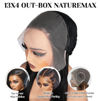 Wig Premium kualitas terbaik 613 depan 100 jumlah besar jarum Ombre 250 300 inci topi terbaik tidak ada Wig pendek untuk rambut manusia WANITA HITAM