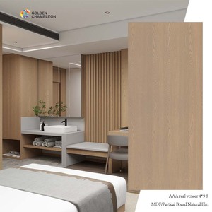 Bán Buôn Tự Nhiên Elm Gỗ Veneer Bảng Điều Chỉnh Sinh Thái Thân Thiện Với Veneer <span class=keywords><strong>MDF</strong></span> Gỗ Gỗ Bảng Cho Đồ Nội Thất Gỗ Nội Thất Tấm 4x8 - Product Image 2
