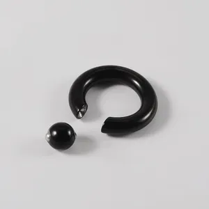 Anneaux à billes captives pour piercing corporel, en acier chirurgical BCR, gros calibre, pour oreilles et nez, vente en gros, printemps 2023 - Product Image 3