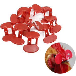 Poultry Eye <b>Glasses</b> Chicken Protecting <b>Glass</b> Eye Cover Red <b>Plastic</b> <b>Glasses</b> Stop Fighting Chicken Eye Mask - Product Image 1