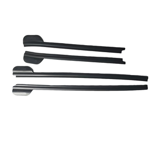 Kit de embellecedor de ventana negra mate ABS para Hilux <span class=keywords><strong>Vigo</strong></span> 2012-2014, accesorios para carrocería de coche, incluida la visera, viseras, Wind Bug - Product Image 2