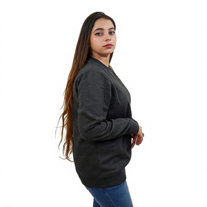 Sudadera de Cuello Redondo para Mujer, Directo de Fábrica, con Logotipo Personalizado, Felpa Suave, Estilo Casual Urbano, Fabricante Mayorista OEM - Product Image 2