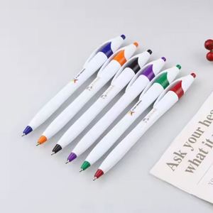 Promotion Popular High Quality Modern Style Custom Logo Plastic Multi-color Black Ink Office/School/Gift Use <b>Ballpoint</b> <b>Pen</b> - Product Image 1