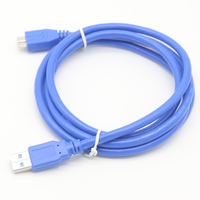 Câble d'extension USB 3.0 AM vers Micro BM haute vitesse avec gaine en PVC pour applications microphone et moniteur, charge rapide et transfert de données
