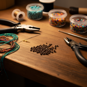 Fermaglio per orecchini Ilan 3,6x6 mm in bronzo, 60 pezzi, per la creazione di gioielli - Product Image 2