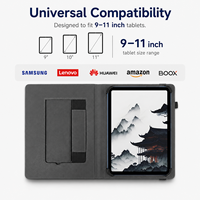 Étui universel personnalisé pour tablette 9.7 10.5 11 10.2 avec support et dragonne, fermeture élastique aux 4 coins, usine OEM