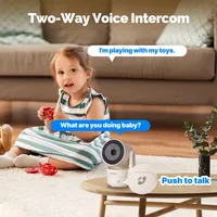 MOESTuya kamera keamanan dalam ruangan, video HD 4MP Pan/Tilt kamera keamanan pintar baterai Android WiFi OLED inframerah penglihatan malam deteksi suara gerak