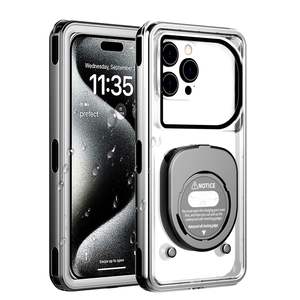 Funda de teléfono impermeable de autocomprobación para teléfonos inteligentes de 6,9 pulgadas, carcasa subacuática IP68 de 33 pies con pantalla táctil y cubierta de cámara HD - Product Image 1